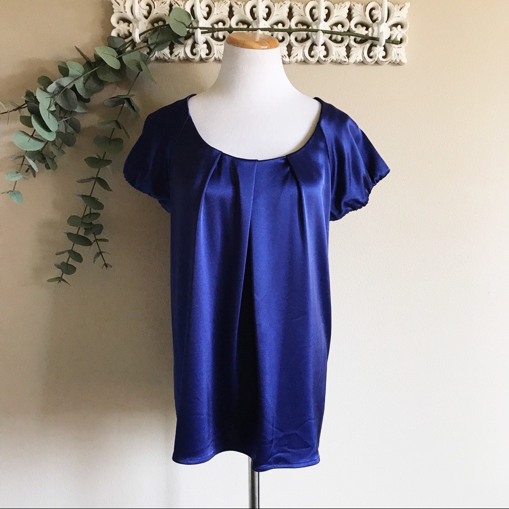 Theory Besette Top Blue Size Large